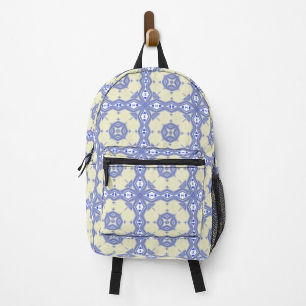 Item preview, Blue and Pale Yellow Flourish Tile designed and sold by DesignsbyPheby.