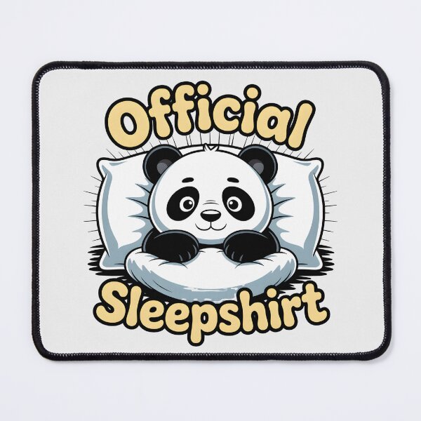 Item preview, Official Sleepshirt – Funny Panda Sleepwear Design designed and sold by SoftyDesigns.