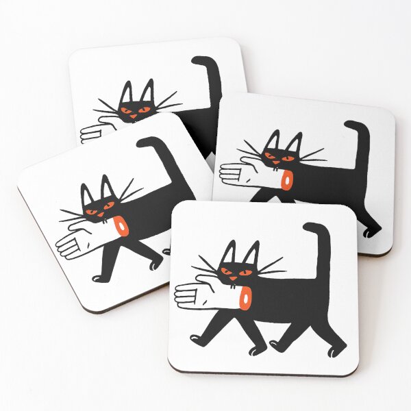 Artikelvorschau, Schwarze Katze trägt eine menschliche Hand im Maul – Leckerbissen? entworfen und verkauft von scooterbaby.