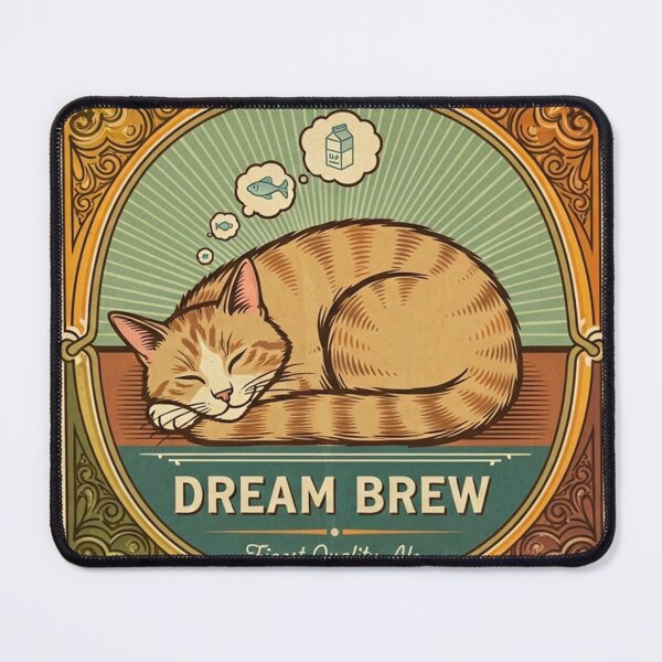 Item preview, Dreaming Cat Pale Ale – Vintage Label designed and sold by Pollock.