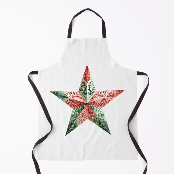Item preview, Red and green Christmas star designed and sold by MendaciousMina.