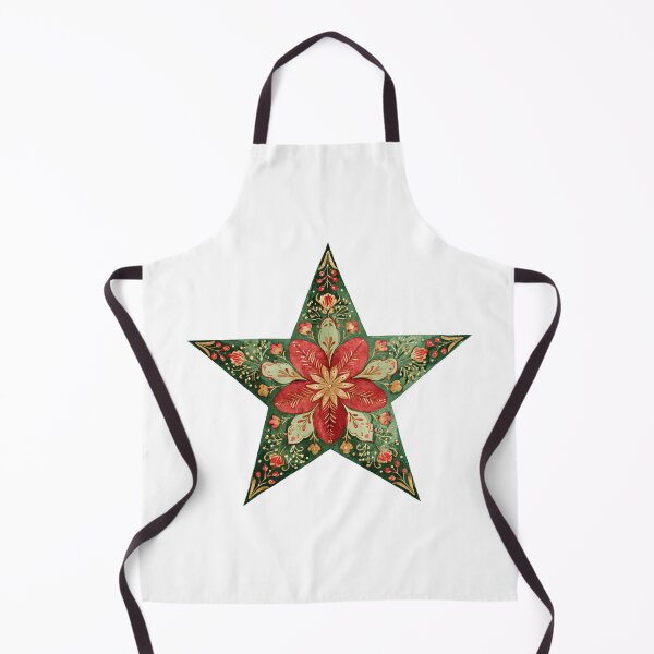 Item preview, Red and green Flower Christmas star designed and sold by MendaciousMina.