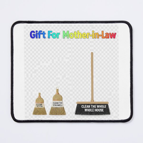 Item preview, Gift For Mother-in-Law: Satisfying Humor. Three Broom Options Denoting Increasing Cleaning Tasks. designed and sold by Studiocolors.