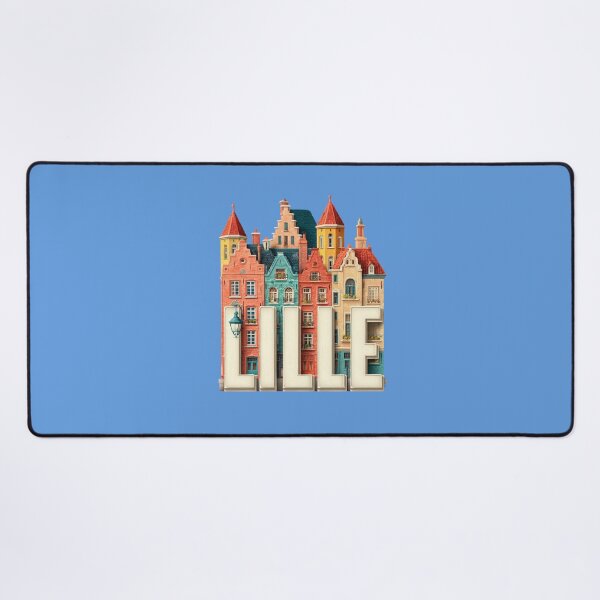 Item preview, Lille, France - Motif with Flemish gables and colorful houses designed and sold by Meiersbeste.