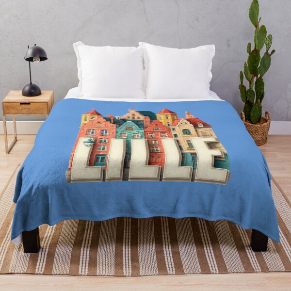 Item preview, Lille, France - Motif with Flemish gables and colorful houses designed and sold by Meiersbeste.
