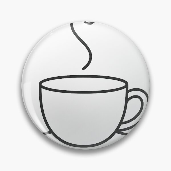 Item preview, Minimalist Steaming Coffee Mug Illustration - Cozy Hot Coffee Cup with Saucer Art designed and sold by DesignRush786.