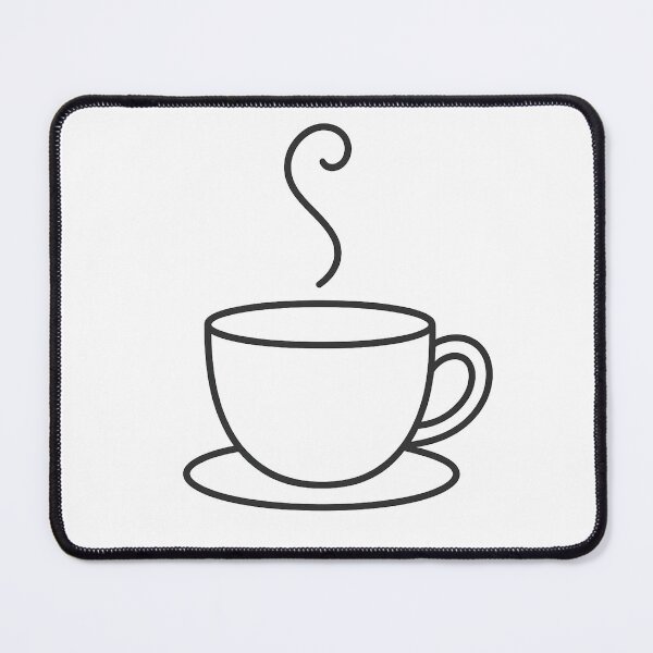 Item preview, Minimalist Steaming Coffee Mug Illustration - Cozy Hot Coffee Cup with Saucer Art designed and sold by DesignRush786.