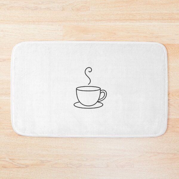 Item preview, Minimalist Steaming Coffee Mug Illustration - Cozy Hot Coffee Cup with Saucer Art designed and sold by DesignRush786.