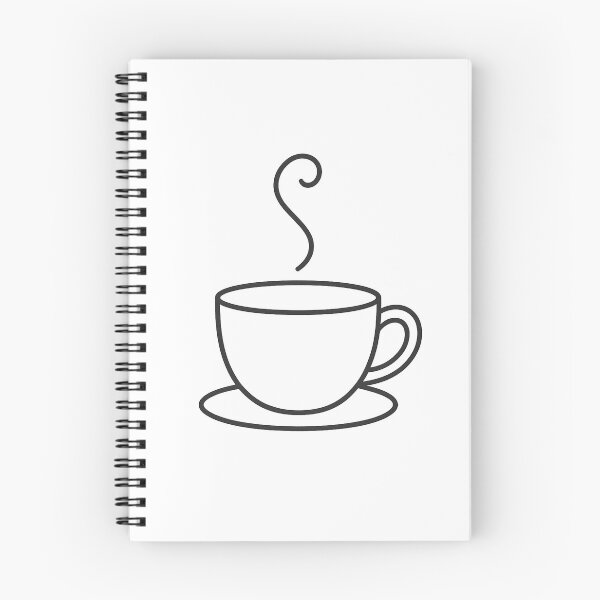 Item preview, Minimalist Steaming Coffee Mug Illustration - Cozy Hot Coffee Cup with Saucer Art designed and sold by DesignRush786.