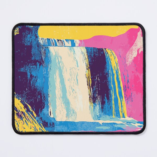 Item preview, Retro Waterfall Nature Minimalist Abstract Art Illustration designed and sold by LVTFCOarts.