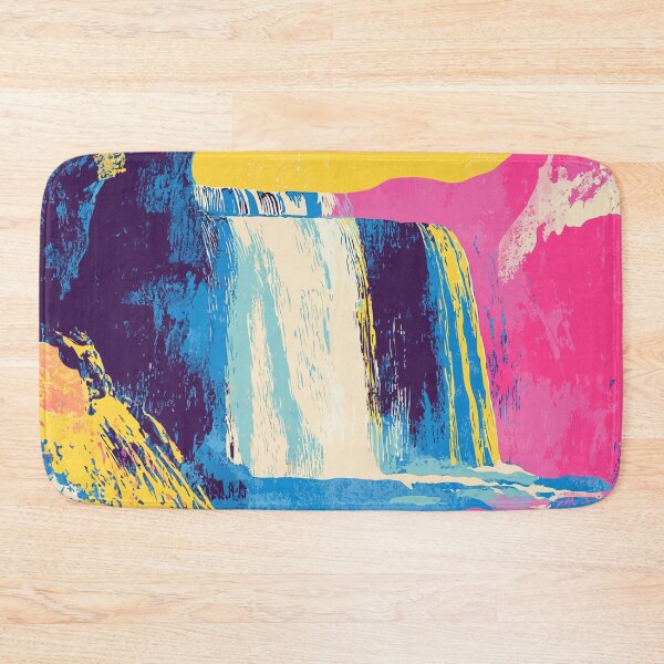 Item preview, Retro Waterfall Nature Minimalist Abstract Art Illustration designed and sold by LVTFCOarts.