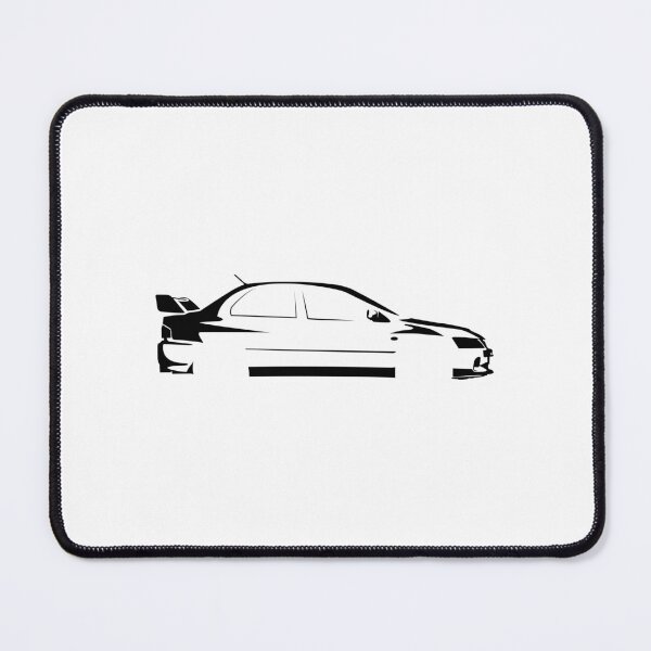 Item preview, Lancer Evolution IX MR (2005) Minimalist Car Silhouette (Black) designed and sold by FearnCreative.