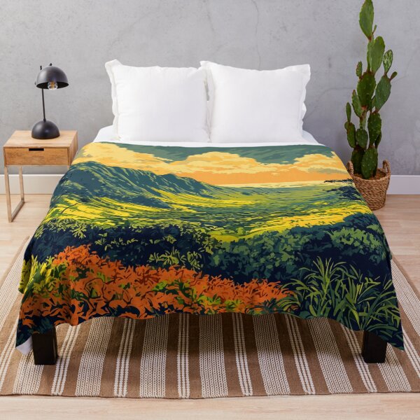 Item preview, Kauai Hawaii Island Nature Minimalist Abstract Art Illustration designed and sold by LVTFCOarts.