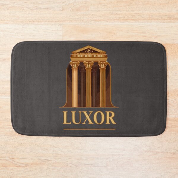 Item preview, Luxor Egypt motif with golden temple – Ancient column architecture designed and sold by Meiersbeste.