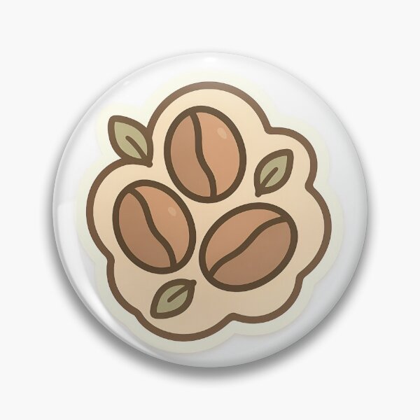 Item preview, Cute Coffee Beans Flower Illustration - Adorable Coffee Beans with Leaves Art designed and sold by DesignRush786.