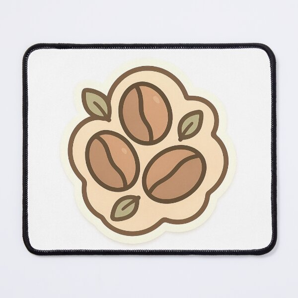 Item preview, Cute Coffee Beans Flower Illustration - Adorable Coffee Beans with Leaves Art designed and sold by DesignRush786.