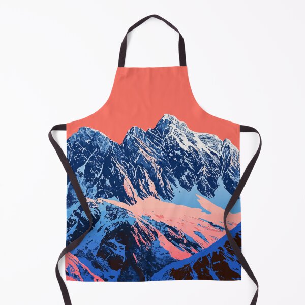 Item preview, Snowcapped Mountain Nature Minimalist Abstract Art Illustration designed and sold by LVTFCOarts.