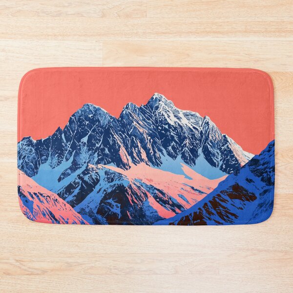 Item preview, Snowcapped Mountain Nature Minimalist Abstract Art Illustration designed and sold by LVTFCOarts.