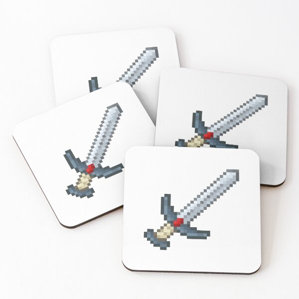 Item preview, Metal sword, pixel art illustration designed and sold by Judith RS.