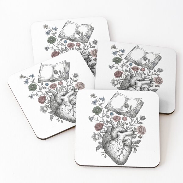 Item preview, Blooming Heart & Books - Dark Academia Aesthetic Vintage Reader designed and sold by BeFaCtO.