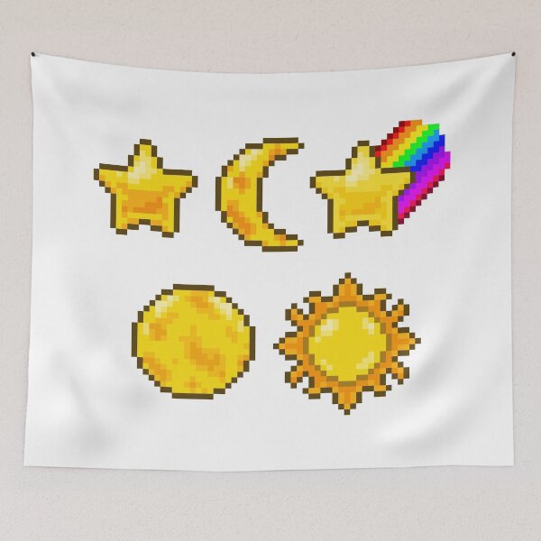 Item preview, Outer space object icons, pixel art designed and sold by Judith RS.