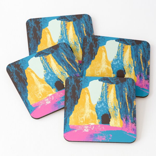 Item preview, Retro Cave Nature Minimalist Abstract Art Illustration designed and sold by LVTFCOarts.