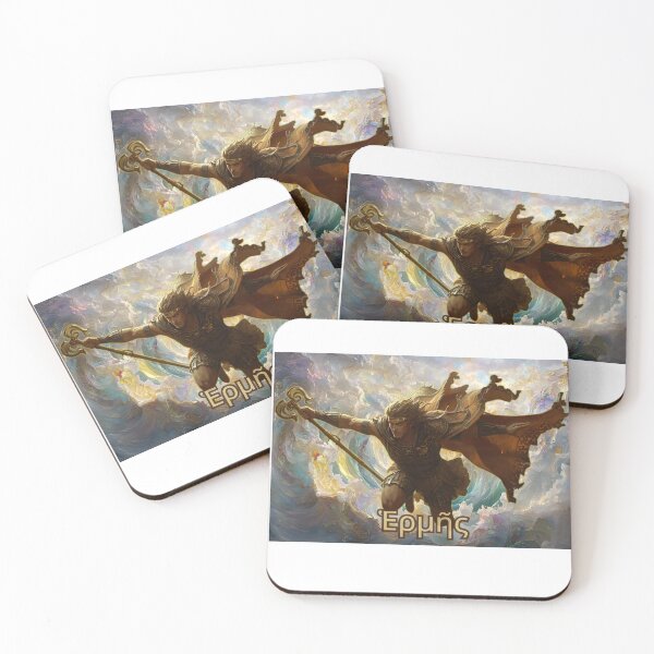 Item preview, “Hermes — Divine Messenger in Flight” designed and sold by GreennieArt.