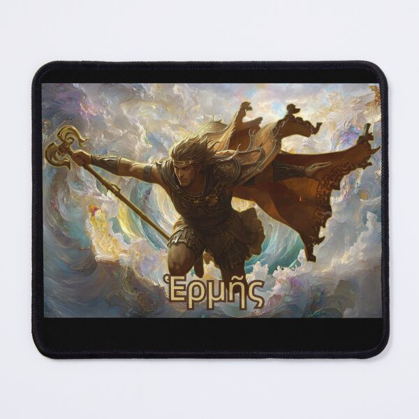 Item preview, “Hermes — Divine Messenger in Flight” designed and sold by GreennieArt.