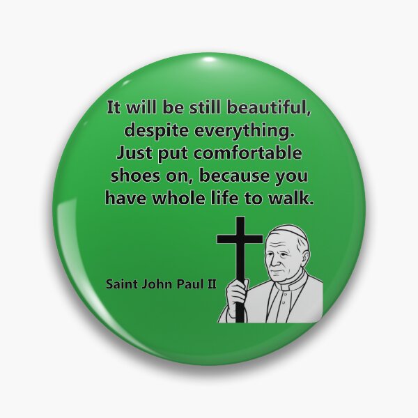 Item preview, Pope John Paul II motivation quote designed and sold by RATIO CREATIVA.