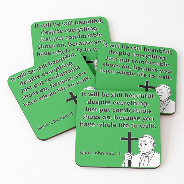 Item preview, Pope John Paul II motivation quote designed and sold by RATIO CREATIVA.