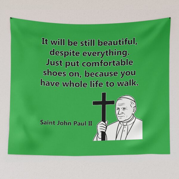 Item preview, Pope John Paul II motivation quote designed and sold by RATIO CREATIVA.