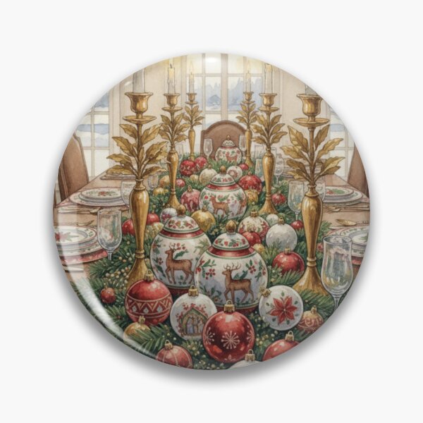 Item preview, Yuletide Grandeur Table – A Classic Christmas Dining Celebration designed and sold by Oonward2021.