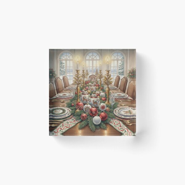 Item preview, Yuletide Grandeur Table – A Classic Christmas Dining Celebration designed and sold by Oonward2021.