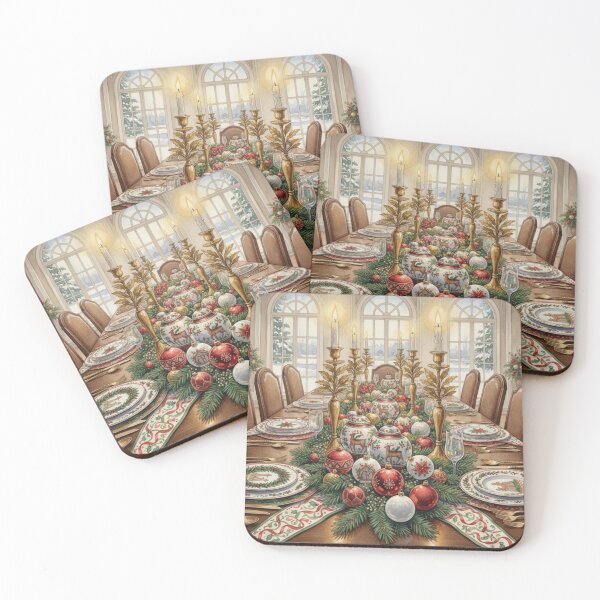 Item preview, Yuletide Grandeur Table – A Classic Christmas Dining Celebration designed and sold by Oonward2021.