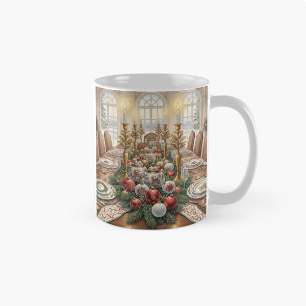 Item preview, Yuletide Grandeur Table – A Classic Christmas Dining Celebration designed and sold by Dream Bloom Gallery.