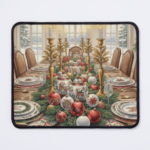 Item preview, Yuletide Grandeur Table – A Classic Christmas Dining Celebration designed and sold by Oonward2021.