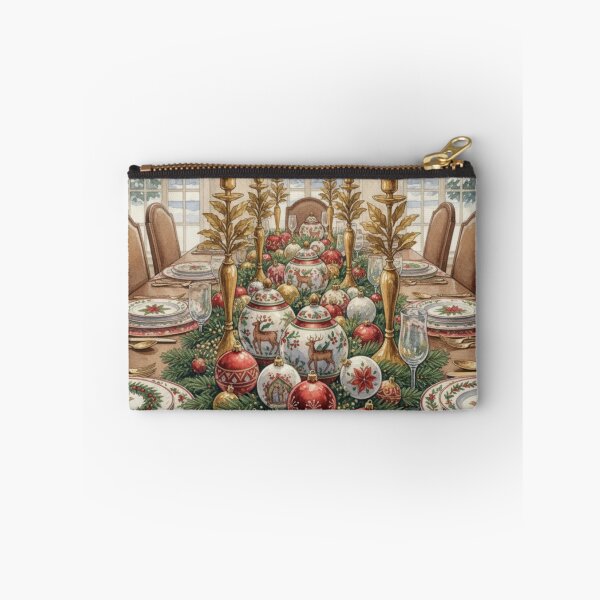Item preview, Yuletide Grandeur Table – A Classic Christmas Dining Celebration designed and sold by Dream Bloom Gallery.