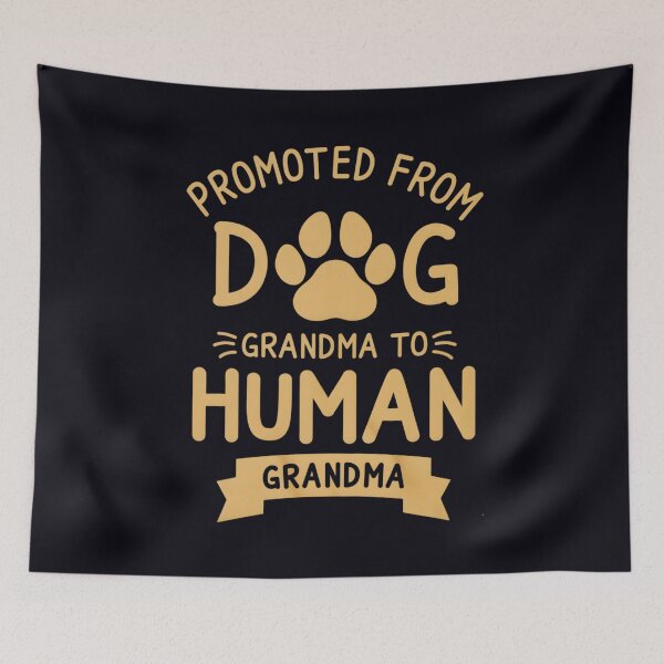 Item preview, Promoted From Dog Grandma To Human Grandma, Grandma, Pregnancy Announcement, Baby Announcement, Funny Grandma Gift designed and sold by DesignDenDo ⭐⭐⭐⭐⭐.