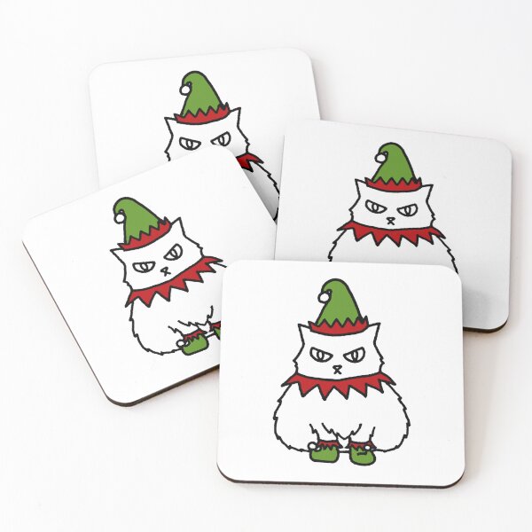 Item preview, not so jolly elf cat designed and sold by kenzclaireheard.