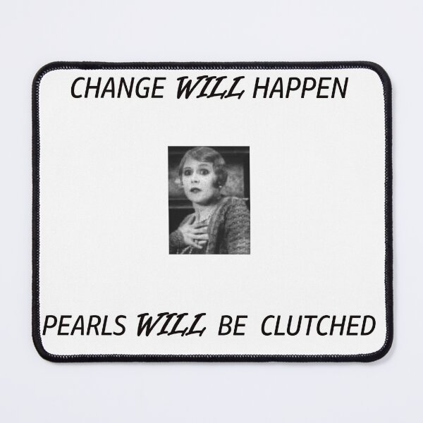 Item preview, Clutching pearls with classic photo designed and sold by sparkysrandom.