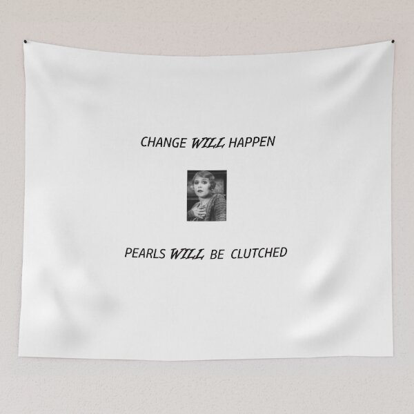 Item preview, Clutching pearls with classic photo designed and sold by sparkysrandom.