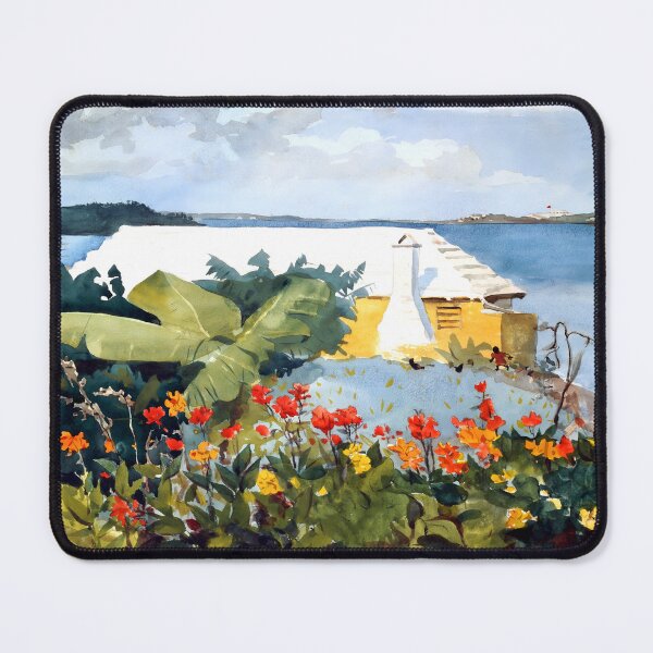 Item preview, Winslow Homer - Bermuda Bungalow and Flower Garden designed and sold by Jon-Baran.