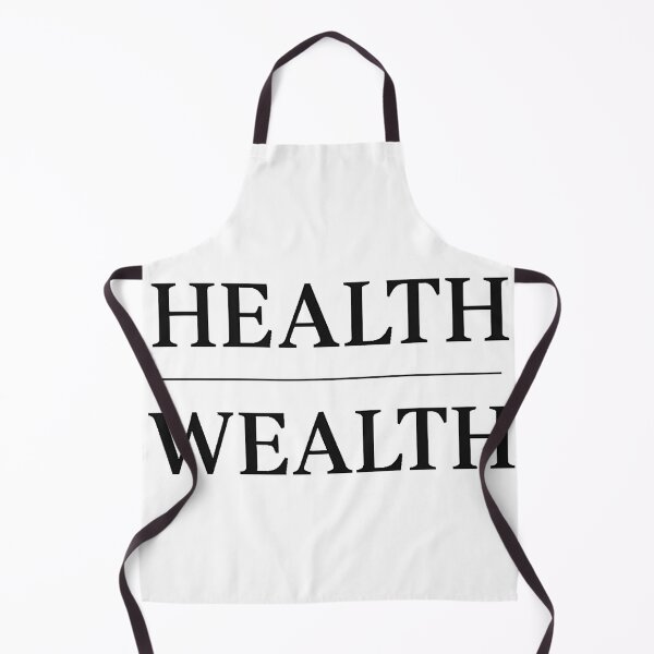 Item preview, Health Wealth Minimalist Typography Design designed and sold by BabyHippoInc.