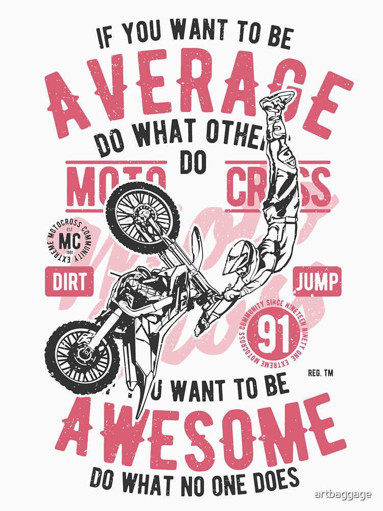 Moto Cross Extreme T-shirt by artbaggage