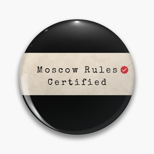 Item preview, Moscow Rules Certified Spy Badge - Slow Horses Fan Art designed and sold by goldenbrown09.