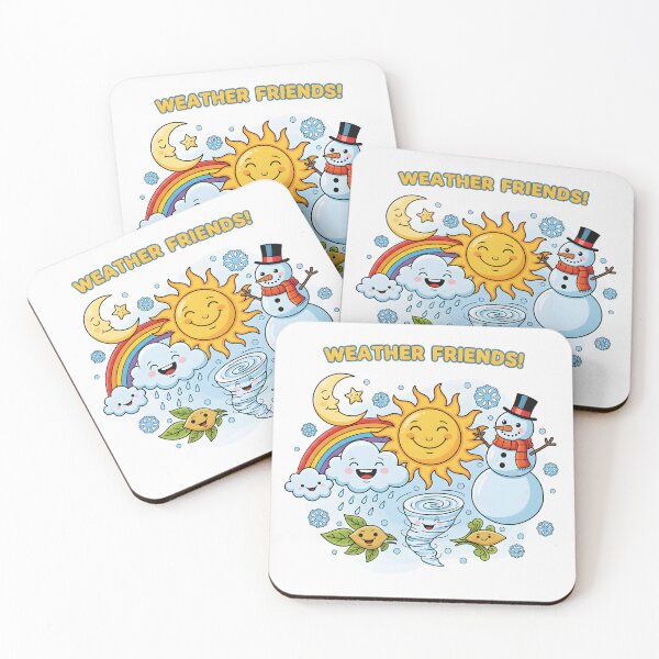 Item preview, cute cartoon weather elements as friends designed and sold by Nikoleta Vukovic.