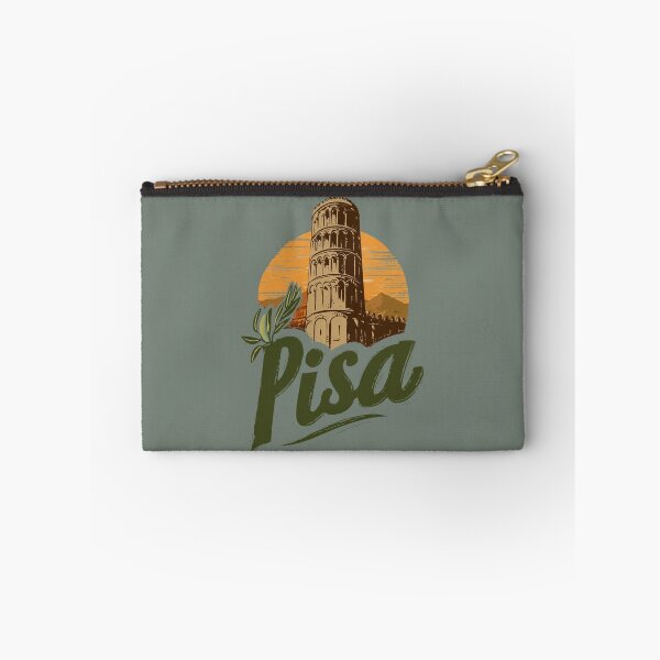 Item preview, Pisa, Italy motif with Leaning Tower, sunset and olive branch designed and sold by Meiersbeste.
