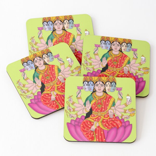 Item preview, Goddess Gayatri Artwork – Divine Mother of Four Vedas designed and sold by Harshit_Digital_Arts.