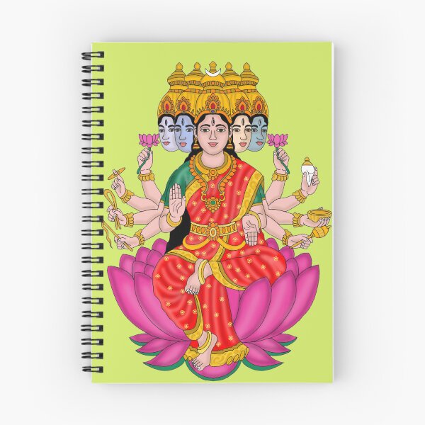 Item preview, Goddess Gayatri Artwork – Divine Mother of Four Vedas designed and sold by Harshit_Digital_Arts.