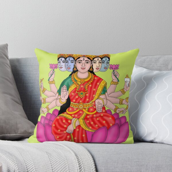 Item preview, Goddess Gayatri Artwork – Divine Mother of Four Vedas designed and sold by Harshit_Digital_Arts.